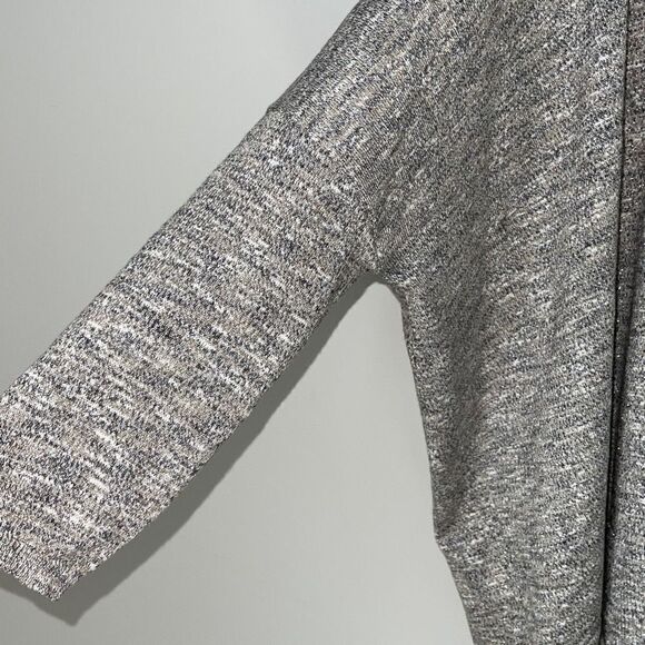 Loft Womens Open Front Cardigan Sweater Metallic Acrylic Blend Gray Small Petite - Picture 3 of 8